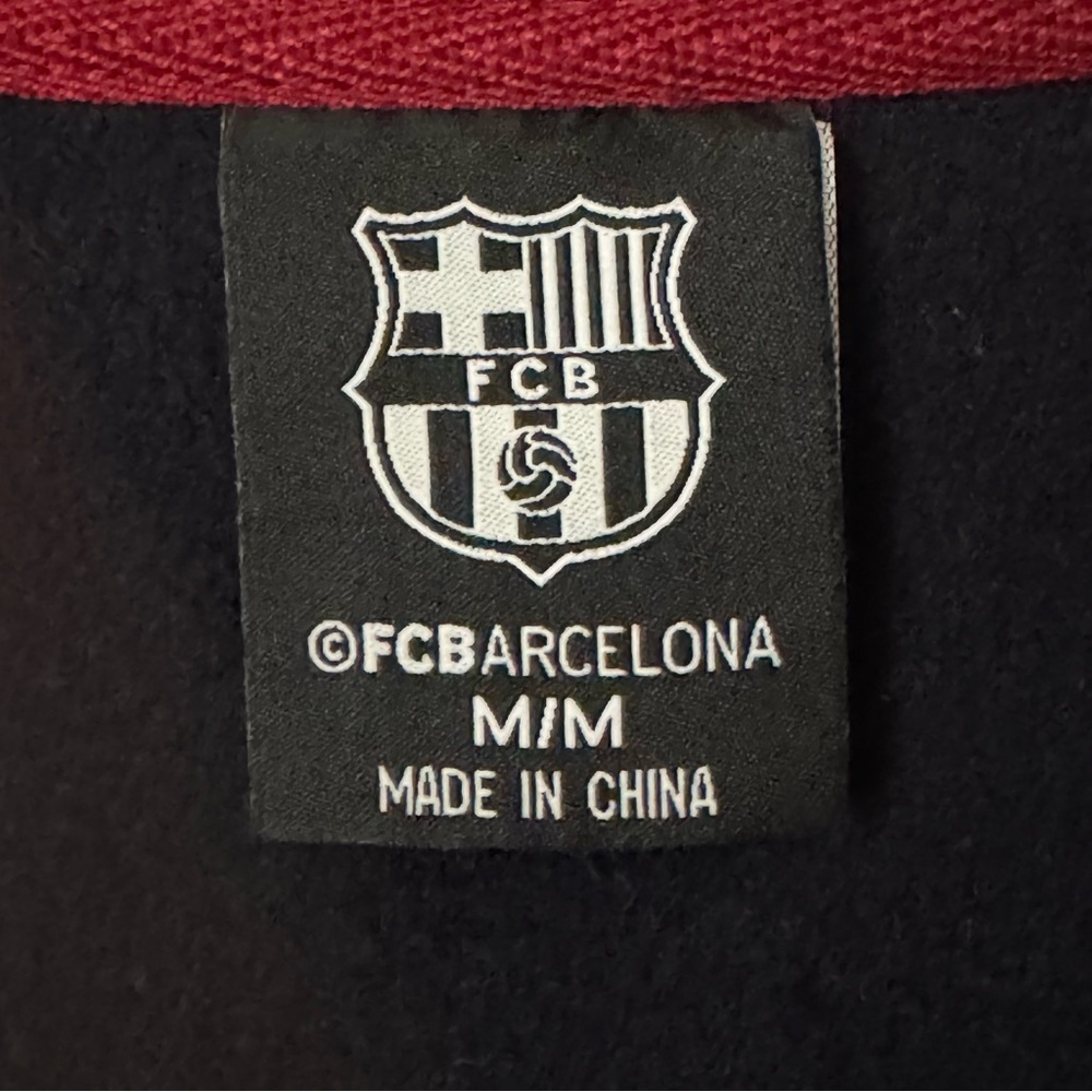 FC Barcelona Jacket Full Zip Blue Red Track Long Sleeve Soccer Barca Mens M - Picture 3 of 16